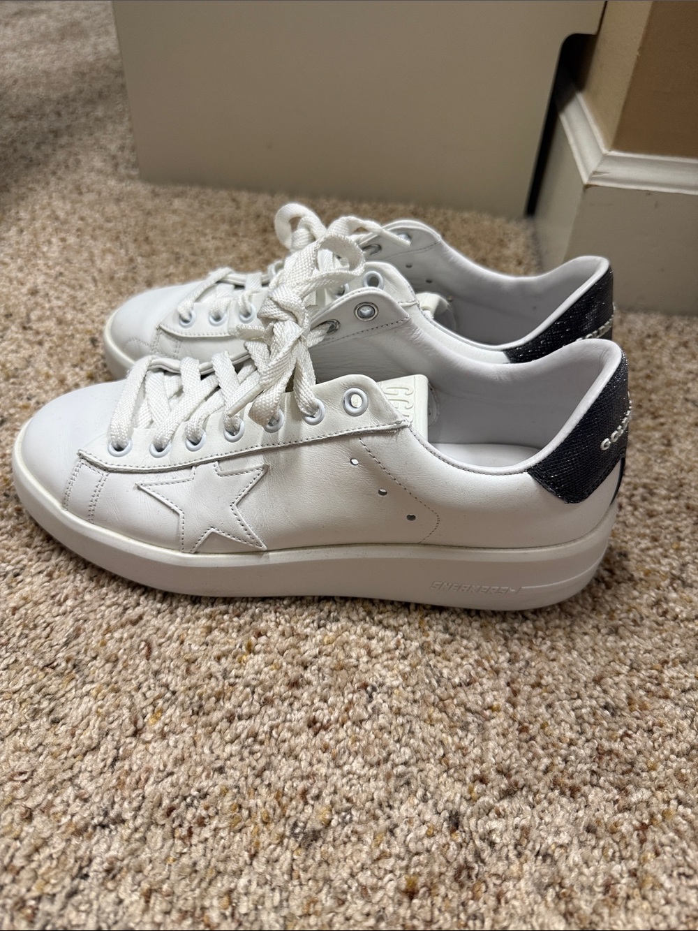 Golden Goose Women's White Low-Top Lace-Up Sneakers